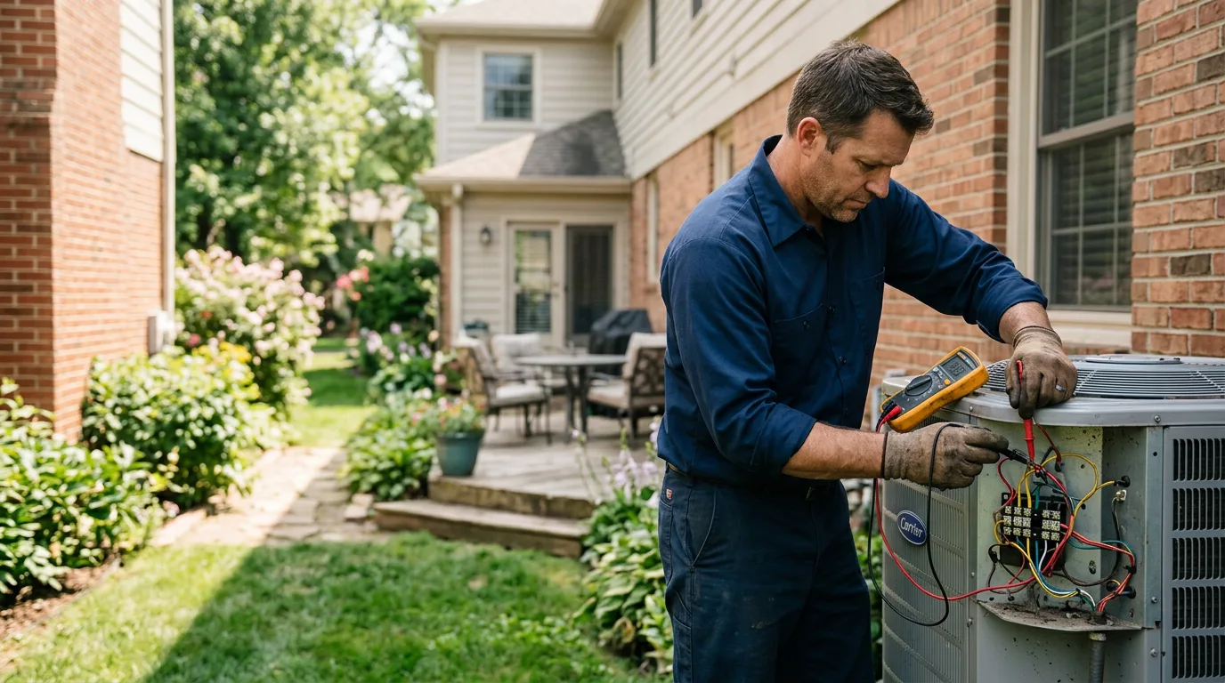 HVAC technician working near Rural Valley, PA